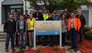 Group of engineers in front of MnROAD